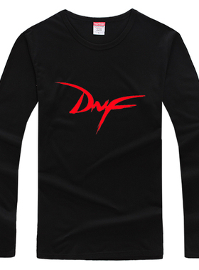 黑色女棉长袖T恤衫地鬼剑士男女春秋衣青少年游戏周边打底衫陈搭