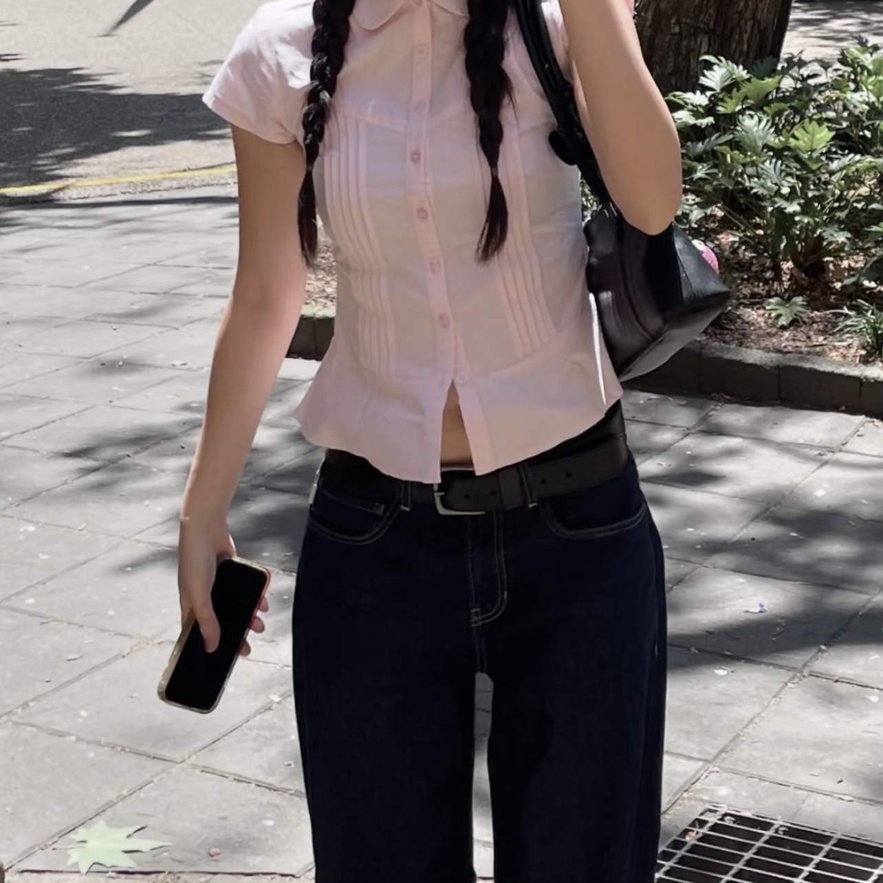 倪拉_____绝对心头爱*！ 夏天爱穿的清透嫩嫩褶皱复古纯棉小衬衫