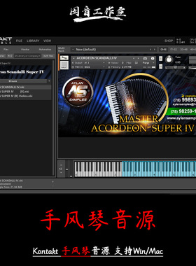 手风琴音源乡村民间古典音色优美Aylan Acordeon Scandalli Super