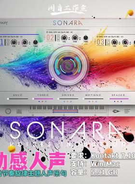 动感人声Sonara Voices in Motion灵动节奏人声乐句编曲配乐音源