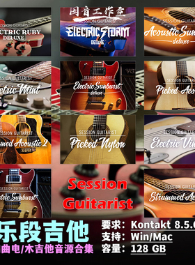 Session Guitarist电/木吉他乐段系列全套快速编曲节奏乐句音色库