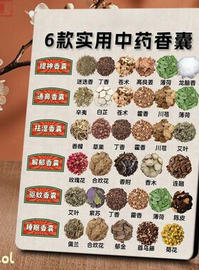 6款实用中药香囊相框古法