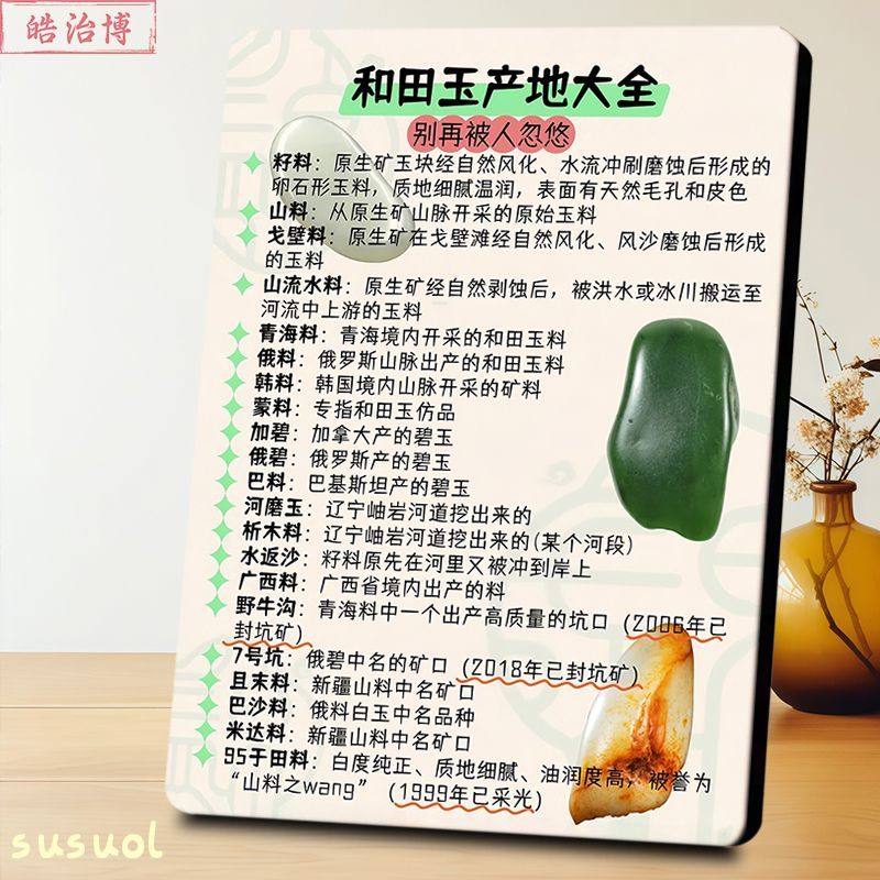 和田玉产地石料珠宝店海报展示板新款相框摆件玉石店桌面装饰摆台,家居饰品,桌面摆台画,淘宝优惠券,粉丝福利购,淘宝优惠卷