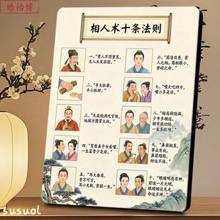 相人术十条法则图解相框贵人相贫命相口诀面相识人传统文化装饰