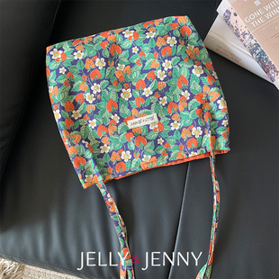 草莓梦深蓝Liberty斜挎小包女百搭轻便高级感小方包气质穿搭