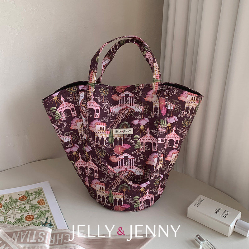 JELLY&JENNY水桶包小众印花