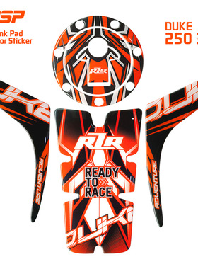 新品 适用KTM摩托车改装duke390 鱼骨贴duke250油箱贴2017-2021