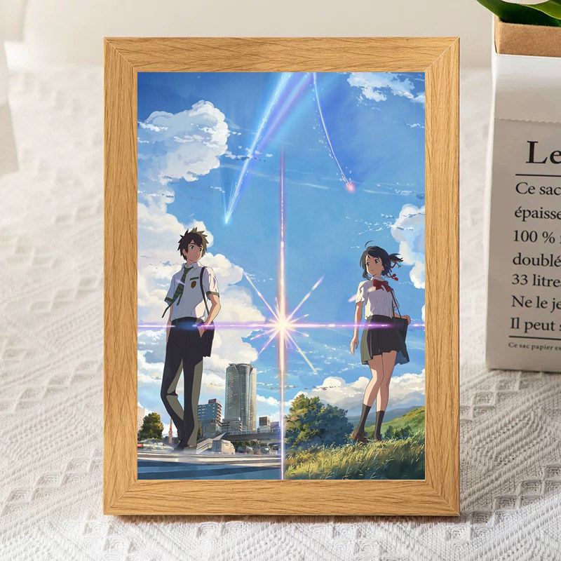 动漫你的名字木头木质相框周边立花泷宫水三叶宿舍寝室桌子摆台架,模玩/动漫/周边/娃圈三坑/桌游,动漫水杯/居家/百货,淘宝优惠券,粉丝福利购,淘宝优惠卷