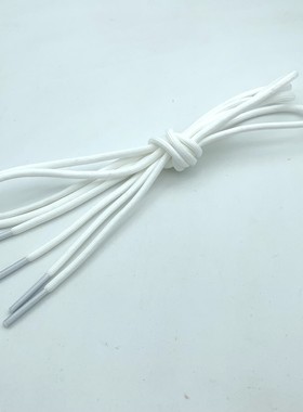 耐克适用 华莱士男女运动鞋带5mm圆形黑色白色灰色100cm原装正品