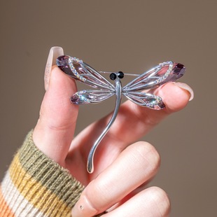 蜻蜓胸针女复古小众动物昆虫胸花西装 高级感时尚 外套别针领针配饰