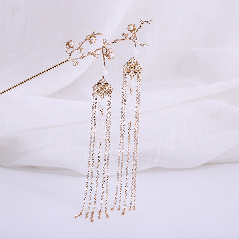 汉服簪子头饰超仙发饰发钗古代饰品写真表演配饰流苏步摇古风发簪