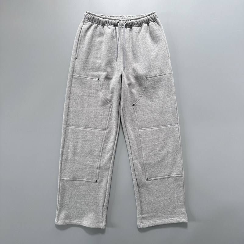 919一条就能过冬 堆叠感加绒加厚宽松直筒卫裤男重磅卫裤伐木卫裤,男装,卫裤,淘宝优惠券,粉丝福利购,淘宝优惠卷