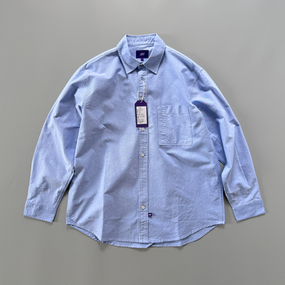 3359帅的掉渣！纯棉牛津纺竖条纹衬衫男宽松 圆下摆阔版长袖衬衫