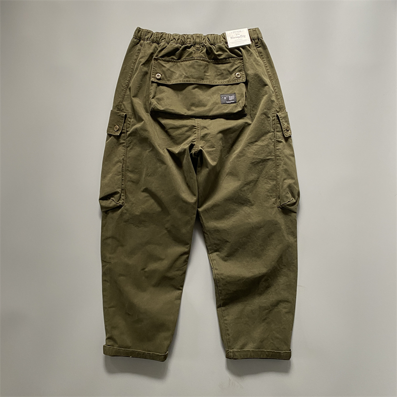 喜欢宽松重磅的来800g+重磅水洗复古多袋纯棉工装裤春季加厚裤子