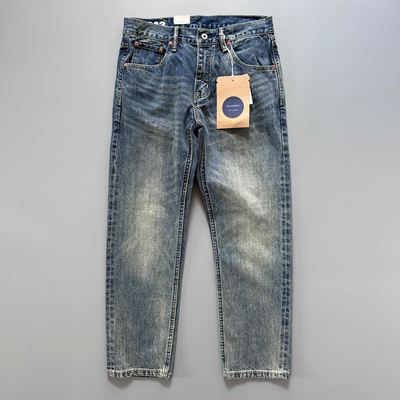 合身直筒14.5盎司赤耳丹宁牛仔裤