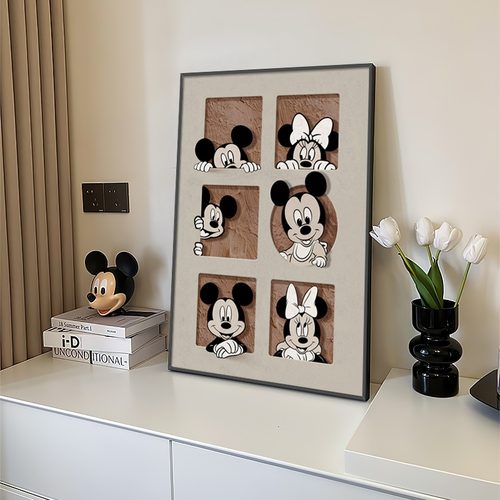 客厅装饰画可爱卡通桌面摆画挂画