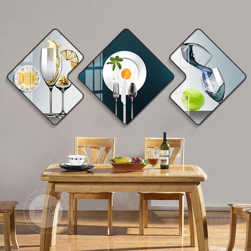 高端餐厅背景墙装饰画轻奢高级感饭厅餐桌挂画现代简约大气墙壁画,家居饰品,现代装饰画,淘宝优惠券,粉丝福利购,淘宝优惠卷