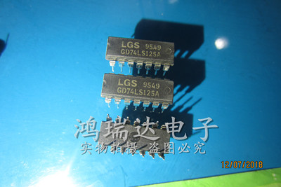 直插集成 芯片 GD74LS125A74LS125 DIP-14 进口原装现货