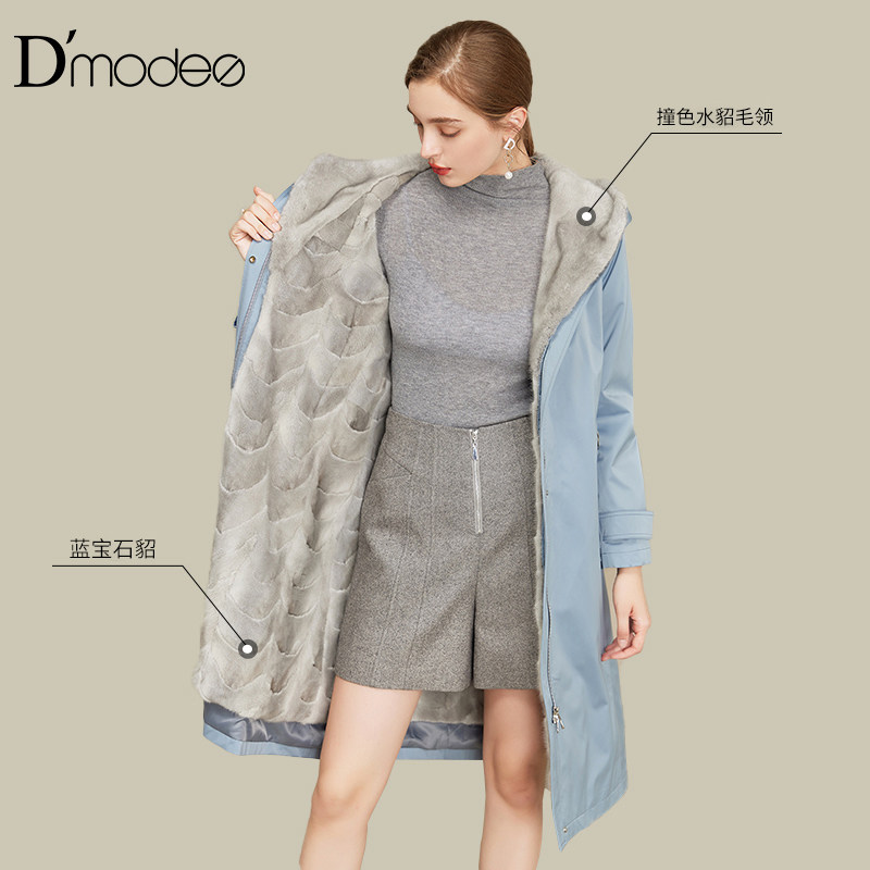 New Recommended|Thelma mink Fur Inside leather and fur Nick garment Faction overcome 2022 New springin the Women's clothing/Boutique , 派克服 category - from Buy2taobao.com to provide professional Taobao agent buy service