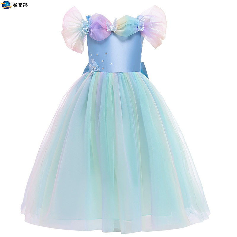 女童灰姑娘米奇安娜苏菲亚宝宝万圣诞节生日礼服连衣裙夏季