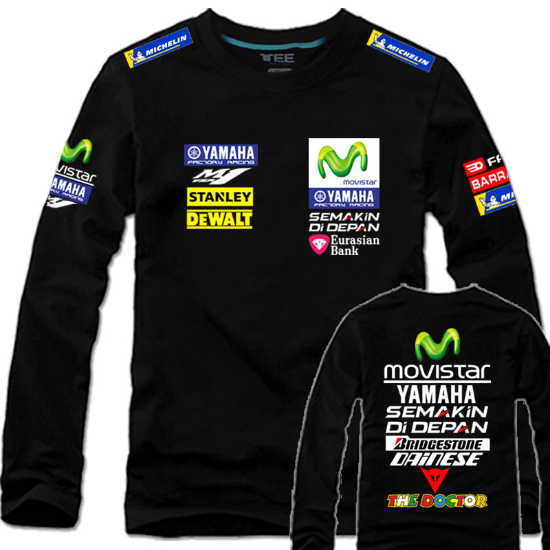 纯棉长袖t恤M标雅马哈MOTOGP厂队机车骑行训练服摩托赛车队服