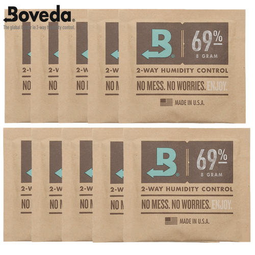 雪茄保湿包袋Boveda69%RH保湿包控湿包8克10片雪茄恒湿片加湿包