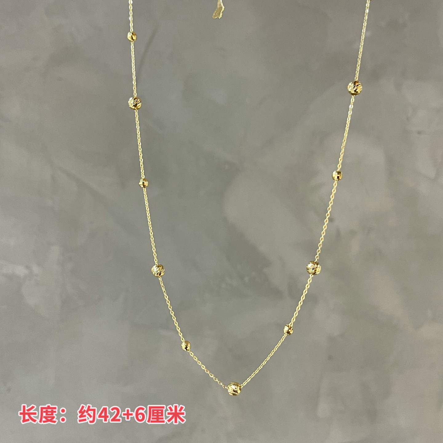 海王升级款琪娅拉925通体纯银满天星渐变镭射珠可移动蹦迪珠项链