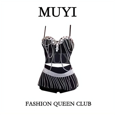 女团金智妮lisa同款黑色演出服