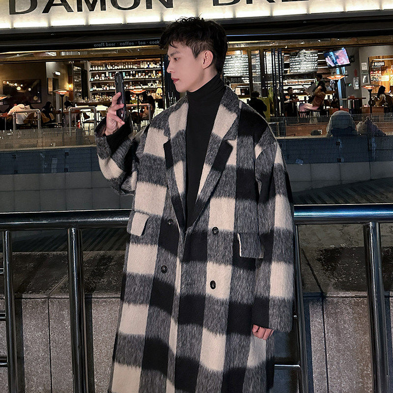 中长款2025秋冬新款英伦风绅士风衣男韩系潮牌大衣高级感男装外套,男装,风衣,淘宝优惠券,粉丝福利购,淘宝优惠卷