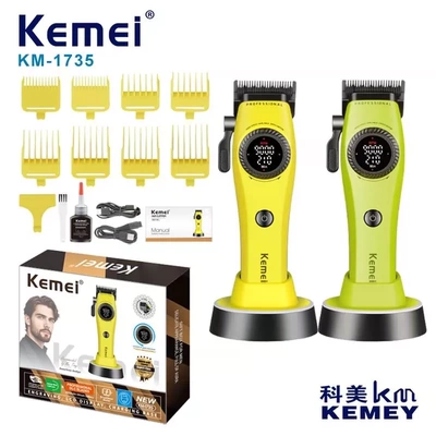 科美新款9000转无刷电机金属机身油头推剪理发器发廊专业雕刻刻痕