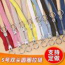 高档5号双头双开金属铜拉链长款 白金齿牙羽绒服衣服外套拉锁配件