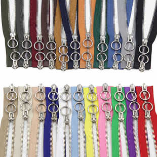 5号金属拉链条长款高档双头双开通用型羽绒服上衣服棉服外套拉锁