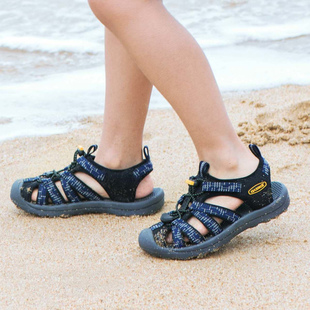 休闲运动防滑耐磨包头溯溪凉鞋 男女童户外新款 探路者儿童沙滩鞋