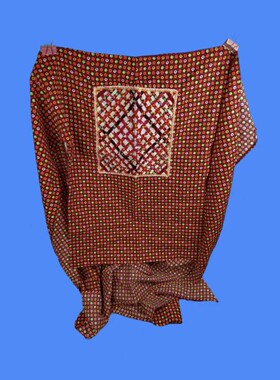 广西网状型传统背带抱娃神器花布料制作四季适用