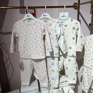 宝宝保暖内衣套装羊绒桑蚕丝双层秋冬款超柔棉男女童小孩秋衣秋裤