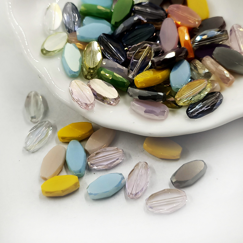 椭圆形项链diy玻璃手工制作配件