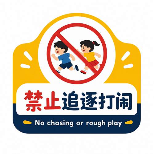 禁止追逐打闹警示牌工厂