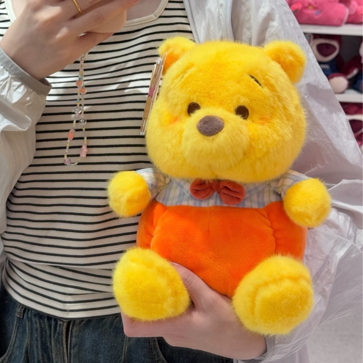 南瓜维尼熊公仔毛绒玩具可爱小熊玩偶抱枕儿童安抚布娃娃生日礼物