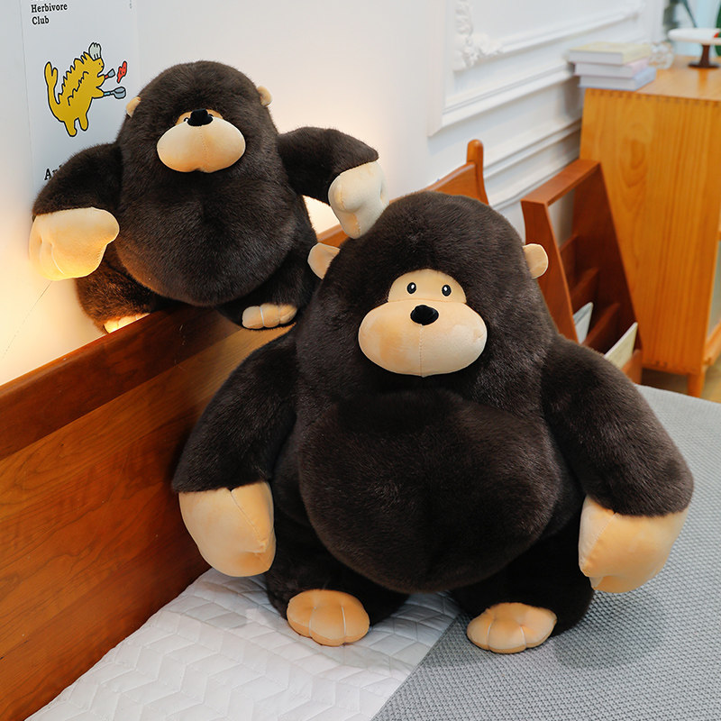 正版仿真猩猩玩偶毛绒玩具布娃娃男女孩睡觉抱枕公仔儿童生日礼物