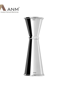 ANM不锈钢卷边双头量杯盎司器60ml量酒器酒吧用品调酒工具配件