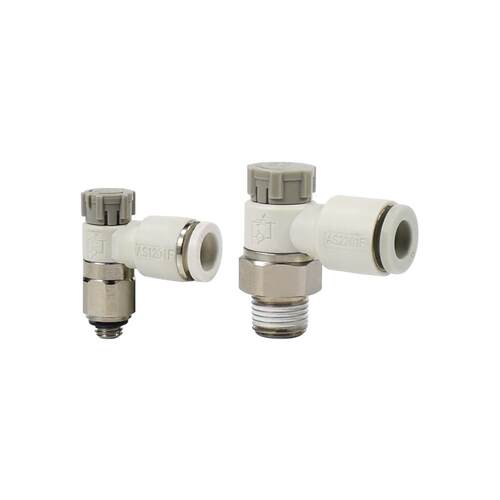 SMC型气缸接头AS1201F-M5-04A/06A AS2201F-01/02-06/08SA调速阀