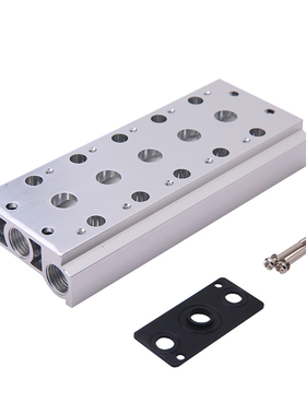 4V110/210电磁阀汇流板100M 200M-2F-3F-4F-5F-6F-7F-8F-9F-10F-1