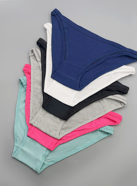 1/3条棉女士内裤棉三角运动简约透气性感女生舒适大码低腰女短裤