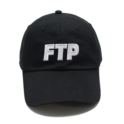 ftp贴布刺绣logo弯檐鸭舌帽