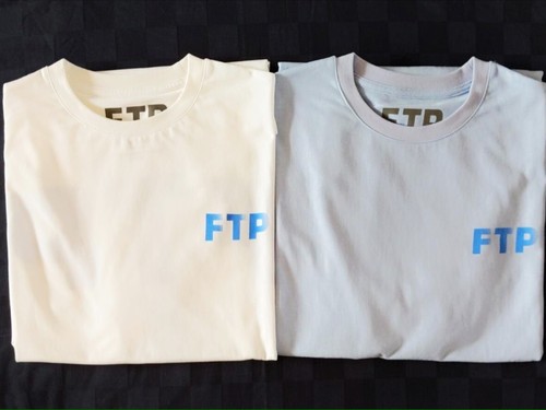 【促销】FTP 蓝色渐变字母标识体恤FUCK THE POPULATION TEESHIRT