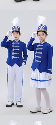 新款鼓号队鼓乐队服装中小学生仪仗队少儿升旗手服装管乐队演出服