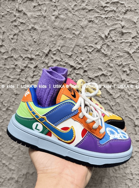 UskA儿童鞋男童炫酷AB版鸳鸯运动鞋2025春秋款女童学生青少年板鞋