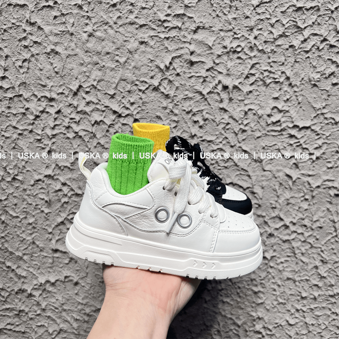 UskA休闲板鞋儿童时尚潮流运动鞋白色2026新款透气厚底儿童鞋高端,童鞋/婴儿鞋/亲子鞋,运动鞋,淘宝优惠券,粉丝福利购,淘宝优惠卷