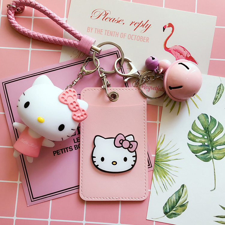 新品hellokitty貓咪可愛PU皮質女生飯卡夾公交車卡套卡包鑰匙扣在類目 收納整理, 家庭收納用具, 收納套, 卡套中 - 來自Buy2taobao.com提供專業的淘寶代購服務