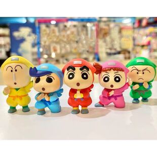 蜡笔小新忍者系列盲盒小新阿呆正南扭蛋公仔手办可爱桌面摆件礼物